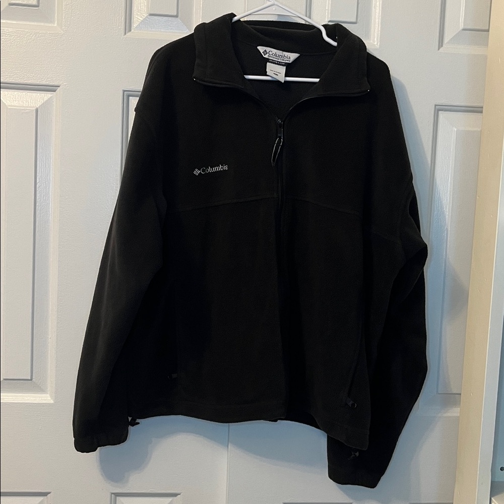 Columbia Black Fleece Zip‎ Up Jacket Men’s Size XL
